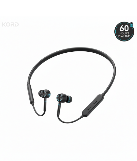KORD WL-111 Wireless Neckband with 60 Hours Play Time